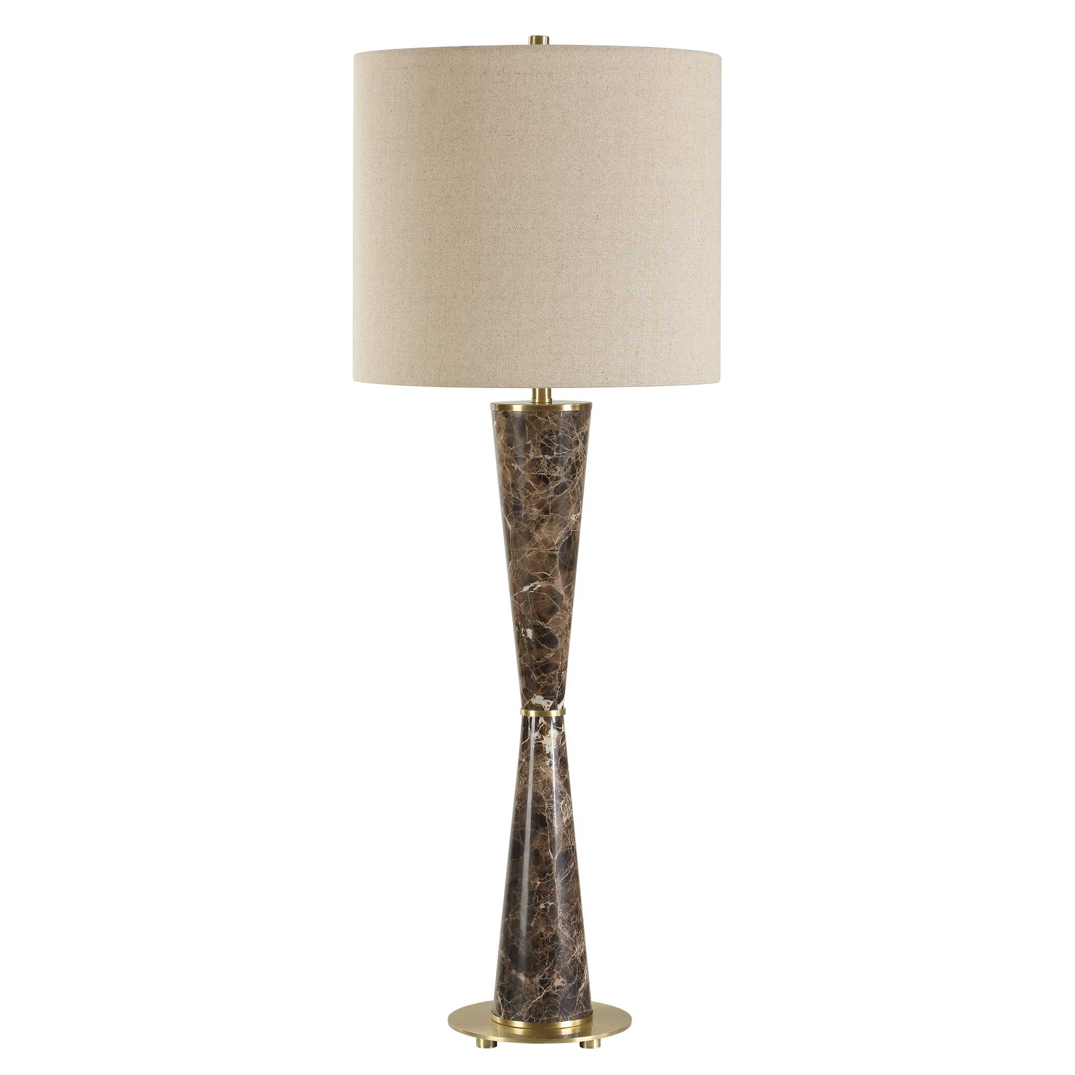 Jameson Marble Cones Table Lamp, by Uttermost, 14" width x 38.5" height x 14" depth View 5