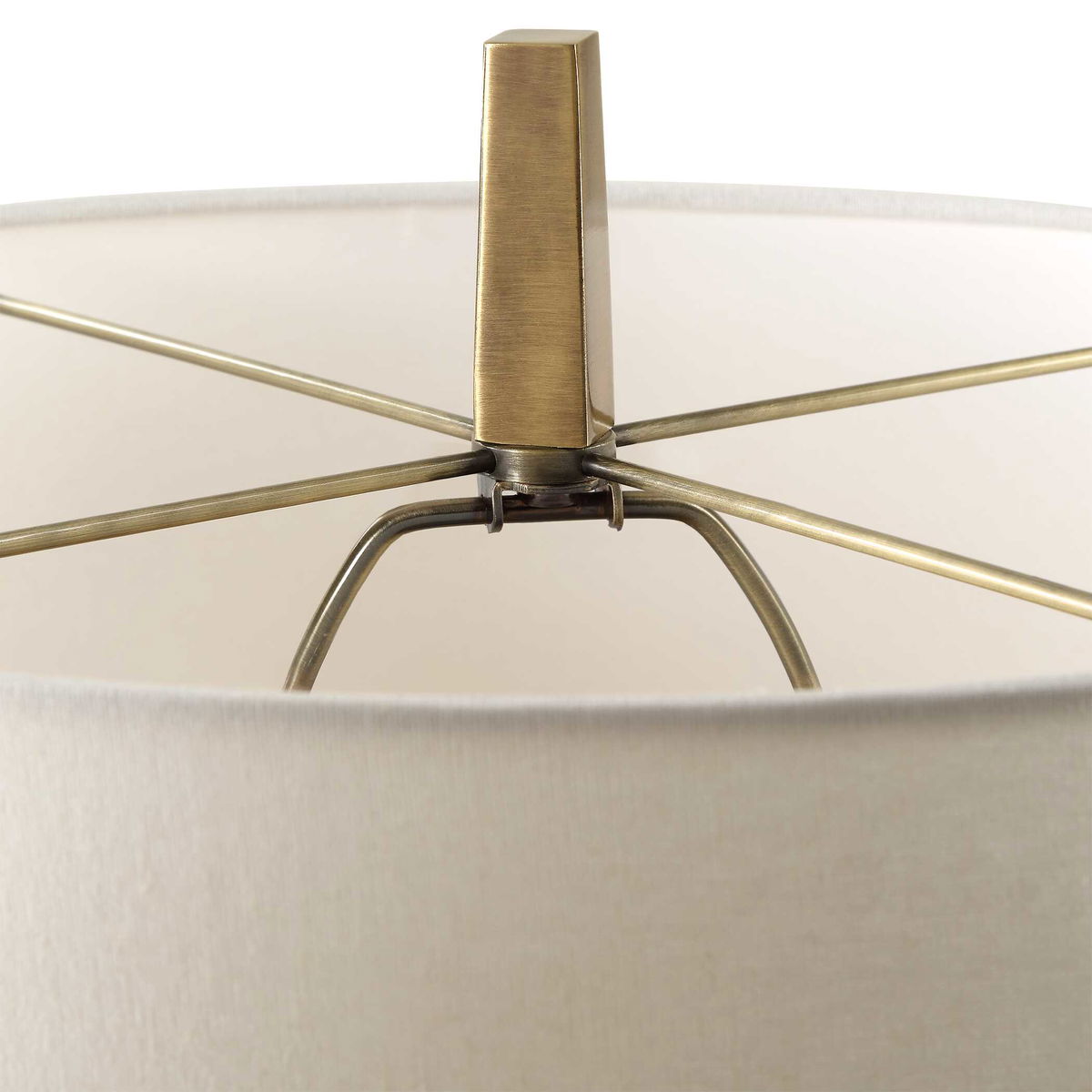 Suranne Antique Brass Table Lamp, by Uttermost, 16" width x 35.25" height x 16" depth View 7