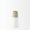 Garand Small 13H Two-Toned White Natural Ceramic Jug, Decorative Jar by Mercana, 6.3" length x 4.53" width x 10.24" height thumbnail 6