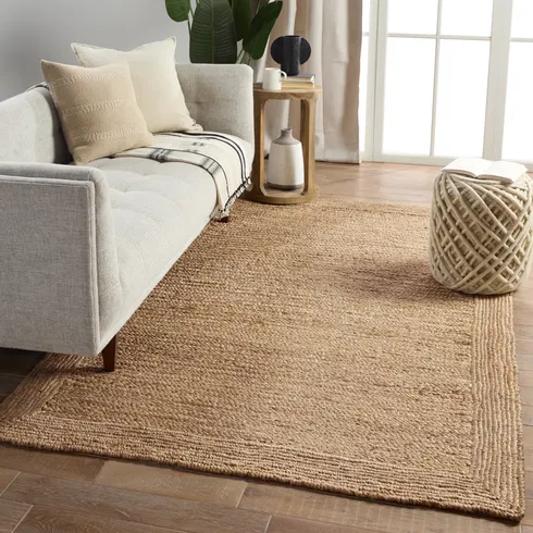 Naturals Tobago Ivory/Brown Area Rug