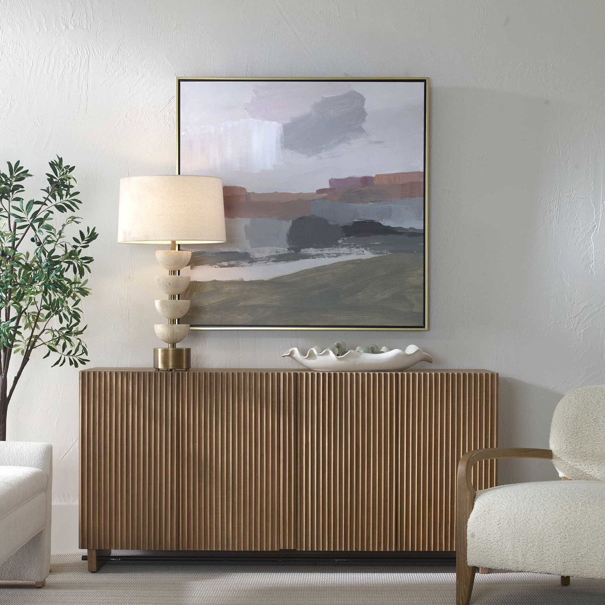 Westward Framed Landscape Art, Painting by Uttermost, 41.5" width x 41.5" height x 2" depth View 2