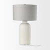 Cato 20.0L x 20.0W x 33.5H Cream Base with White Shade Table Lamp, by Mercana, 18" length x 18" width x 32.8" height thumbnail 3