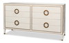 Gabriella Chest Of Drawers  Osprey White, by Sarreid, 1'10" length x 6'4" width x 3'4" height thumbnail 1