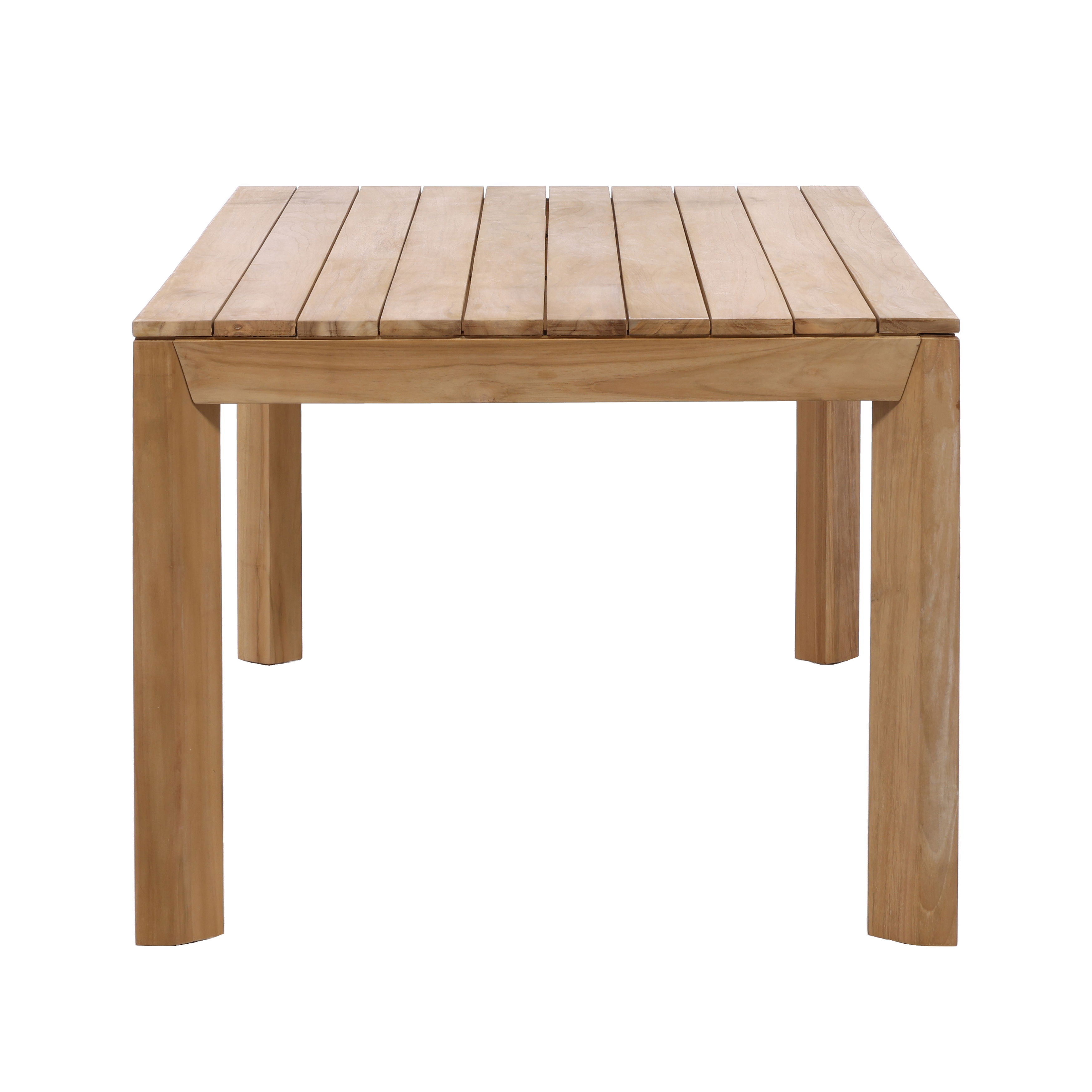 Brianna Outdoor Dining Table Natural large image 