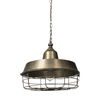 Tahla 14x 14.5 Gold Toned Metal Cage Pendant Light, by Mercana, 14" length x 14" width x 14.5" height thumbnail 1