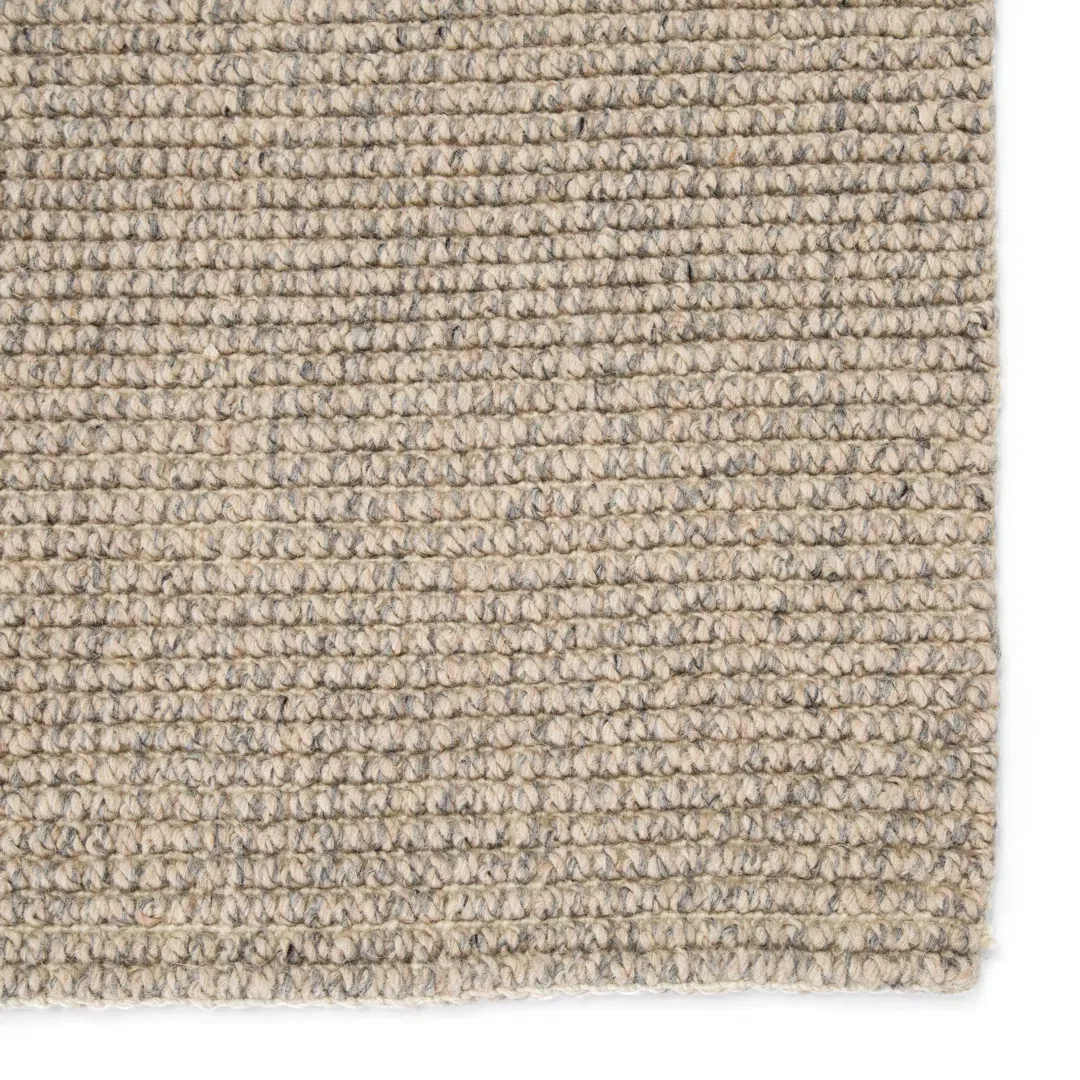 Chael Natural Solid Gray/ Beige Area Rug large image 