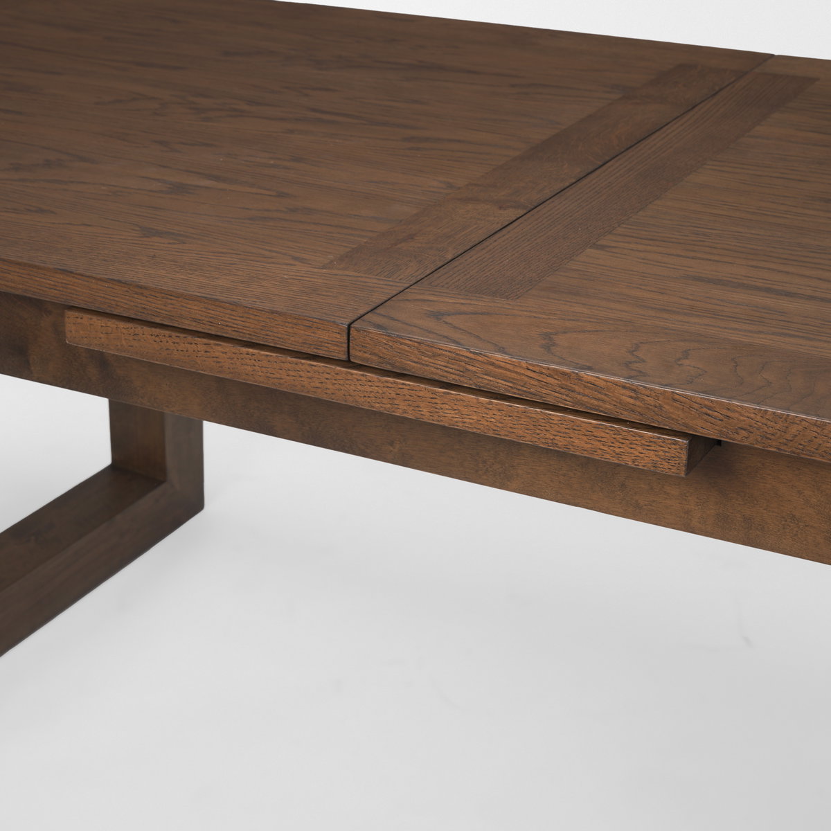 Takota 106.3'L x 39.3'W Rectangular Extendable Dining Table | Modern | Dark Brown Wood | Seats 8, by Mercana, 106.25" length x 39.25" width x 30.75" height View 9