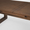 Takota 106.3'L x 39.3'W Rectangular Extendable Dining Table | Modern | Dark Brown Wood | Seats 8, by Mercana, 106.25" length x 39.25" width x 30.75" height thumbnail 9