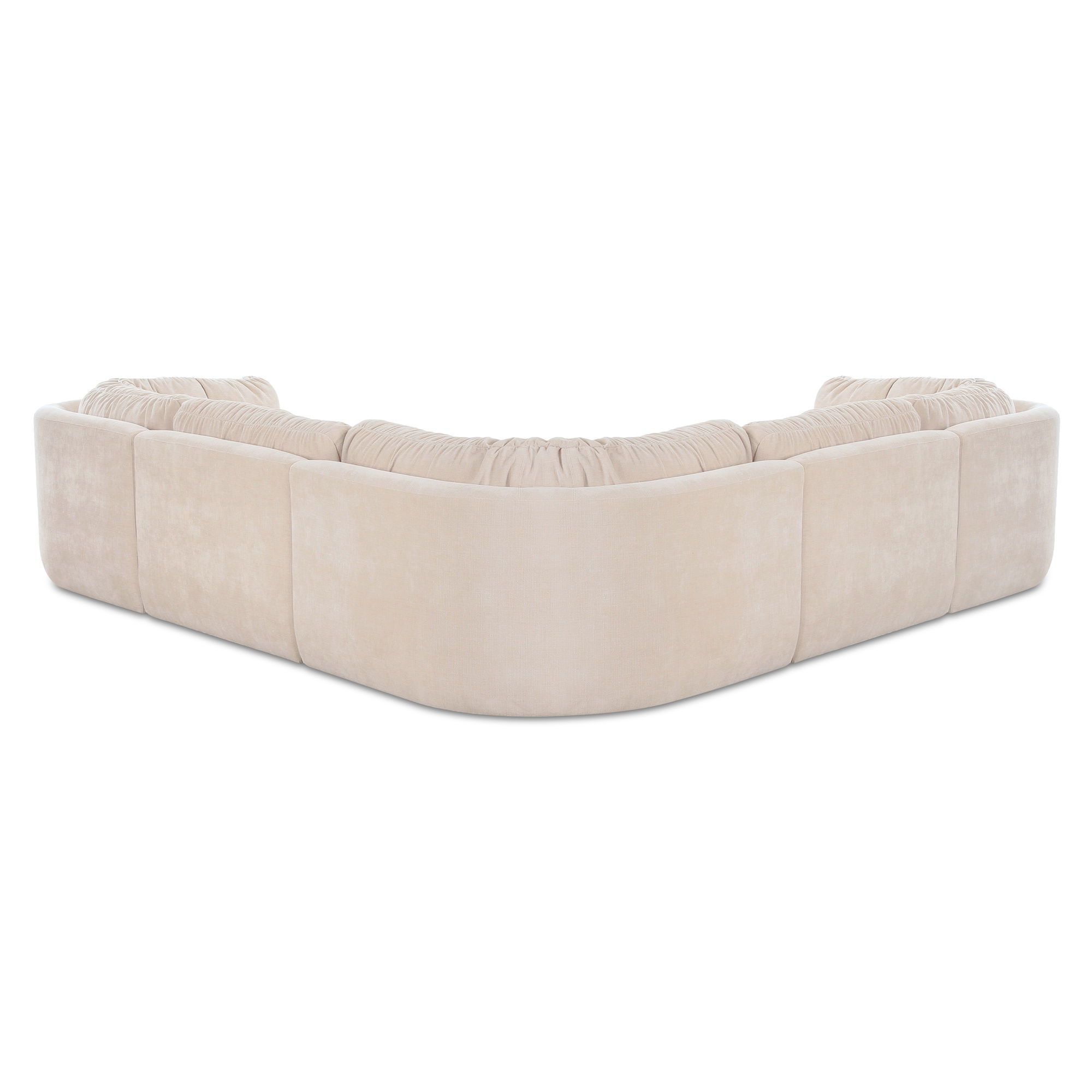 Matina Classic L Modular Sectional Oatmeal, Sectional Sofa by Moe's Home, 118" width x 30.7" height x 118" depth View 3