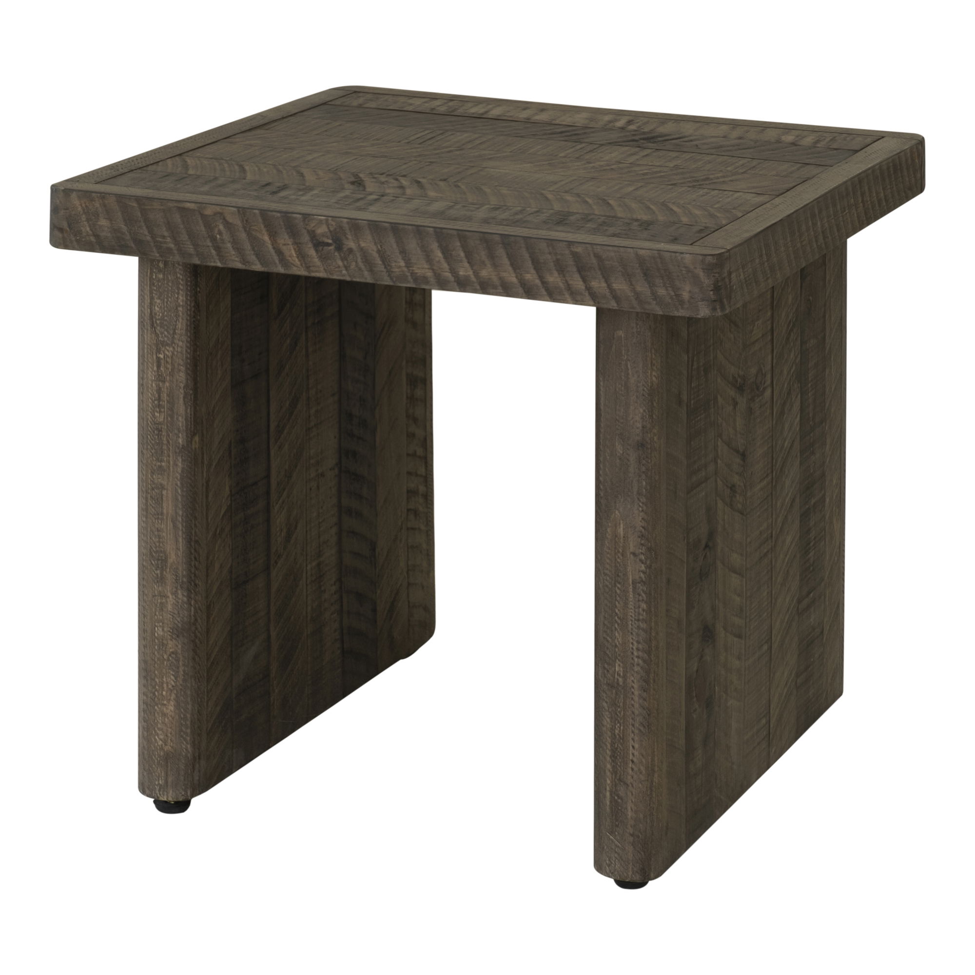Monterey End Table Aged Brown, Side & End Table by Moe's Home, 21.5" width x 20" height x 21.5" depth View 3