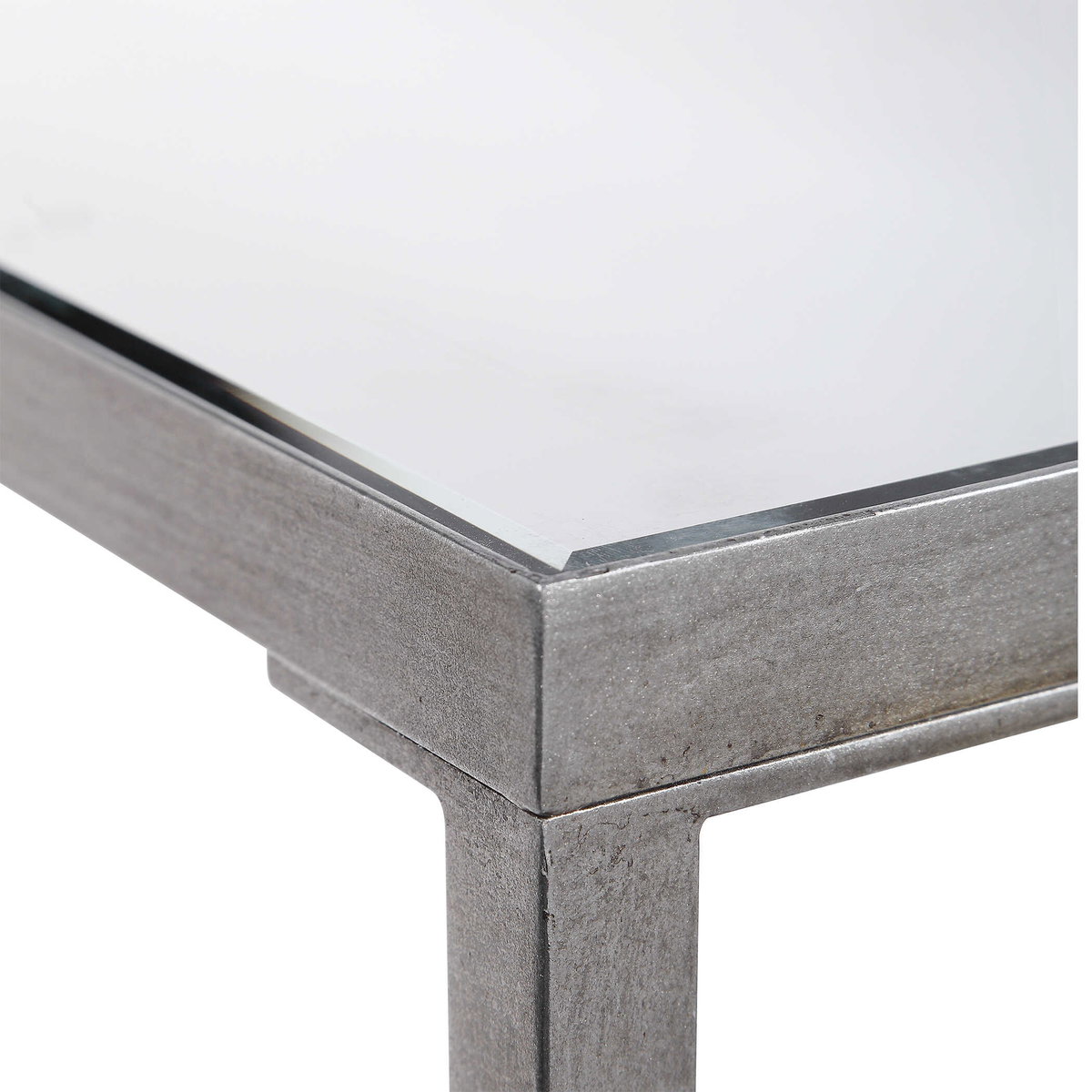 Hayley Silver Console Table, Furniture by Uttermost, 60" width x 31" height x 10" depth View 7