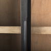 Sloan 85.5H Black Wood with Black Metal Frame Arch Cabinet thumbnail 8