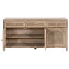 Cane Media Sideboard, Cabinets & Sideboard by Essentials for Living, 63" width x 31.5" height x 18" depth thumbnail 4