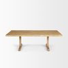 Viktor 55'L Light Brown Solid Wood Coffee Table thumbnail 3