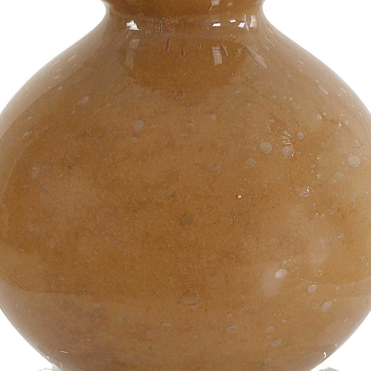 Sienna Caramel Glass Buffet Lamp, Table Lamp by Uttermost, 11" width x 36" height x 11" depth View 8