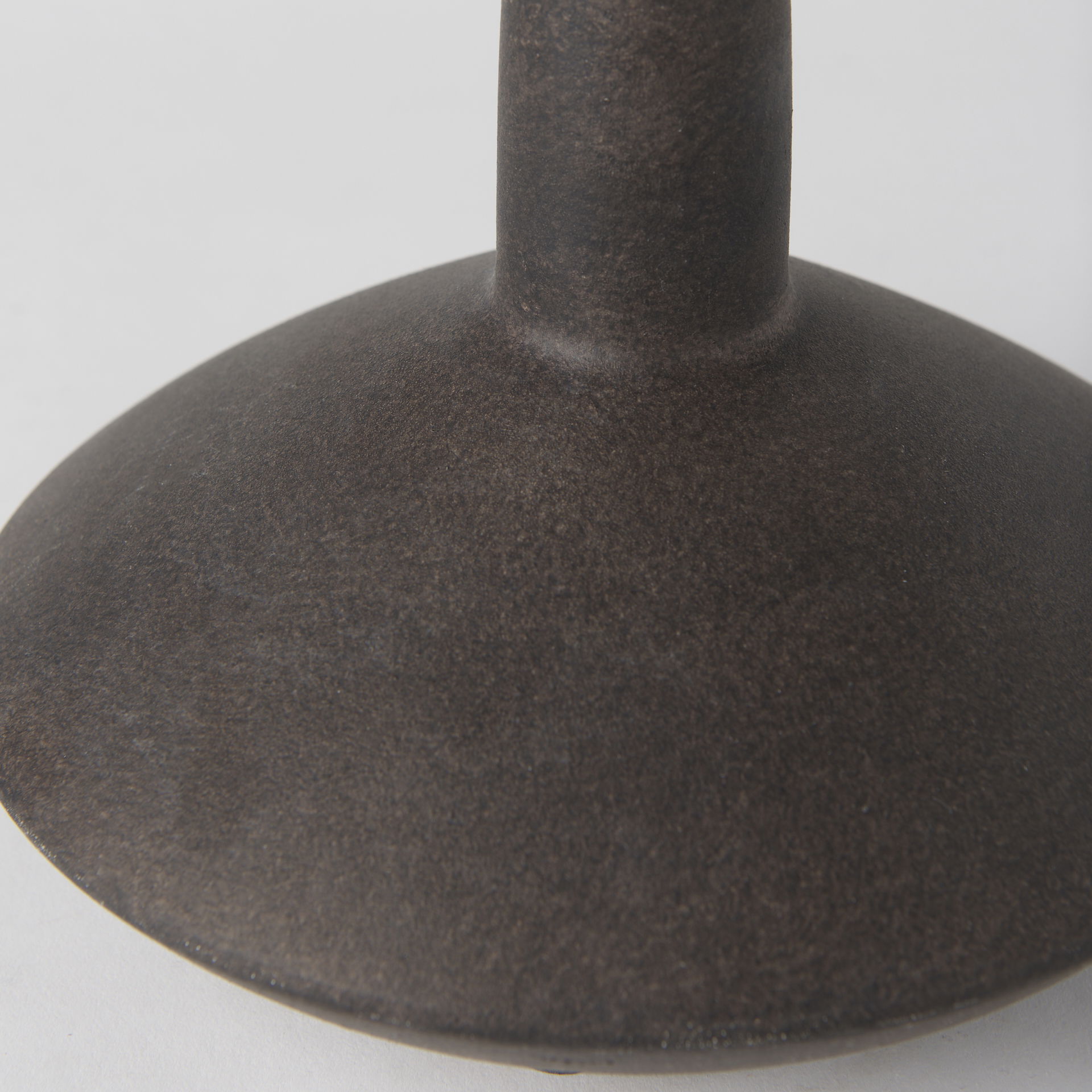 Rylee 6.9H Dark Brown Ceramic Vase, by Mercana, 7.87" length x 7.87" width x 6.89" height View 5