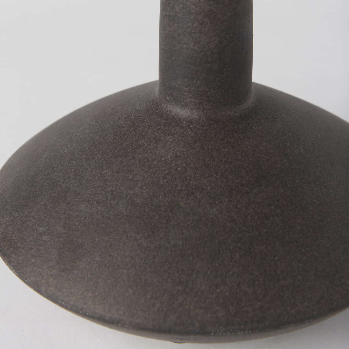 Rylee 6.9H Dark Brown Ceramic Vase, by Mercana, 7.87" length x 7.87" width x 6.89" height View 5