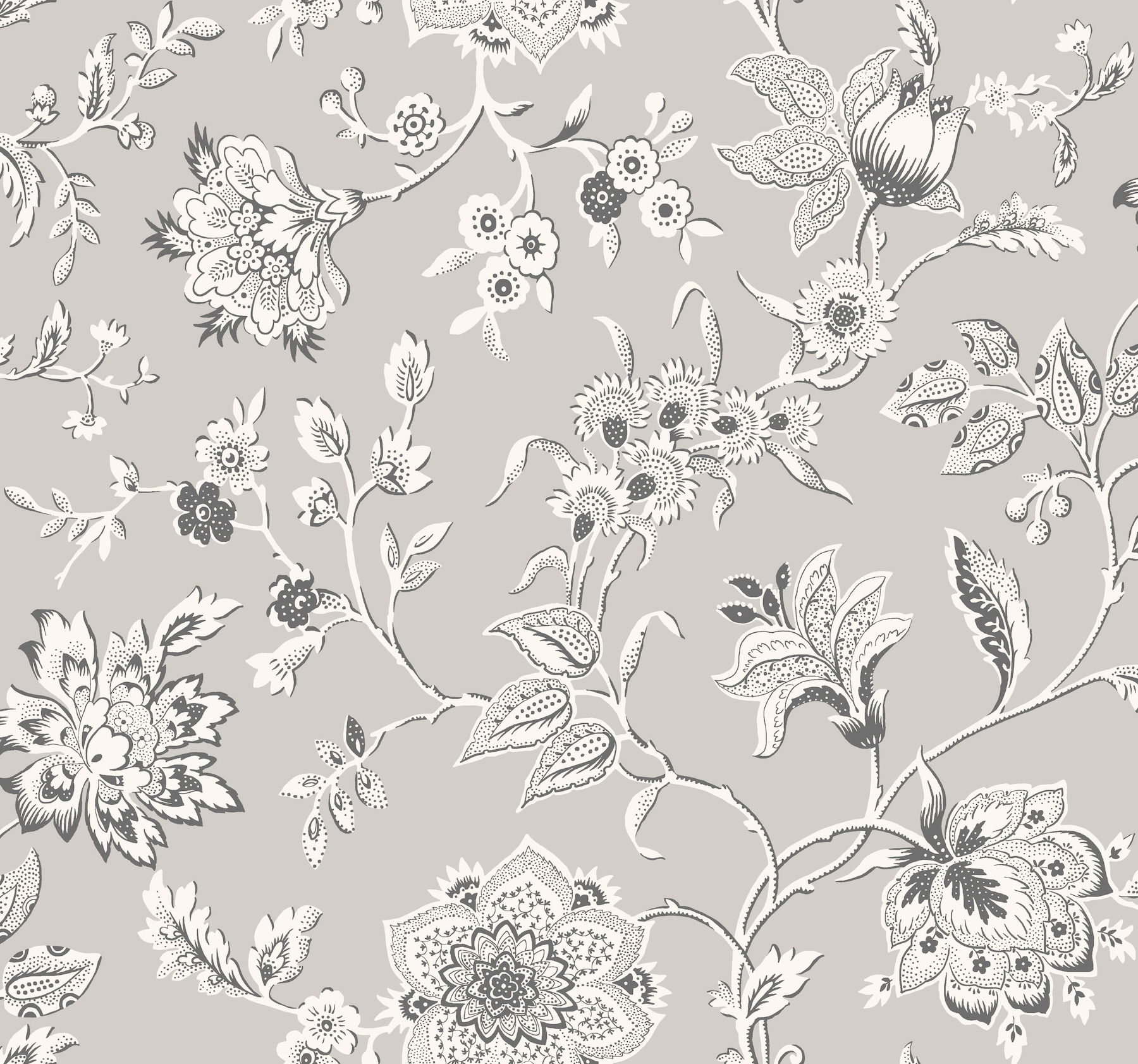 Sutton Grey Wallpaper, by York Wall, 27' length x 2'3" width x 0.02" depth View 1