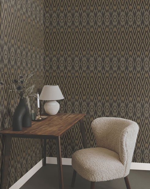 Diamond Marquise Black Wallpaper