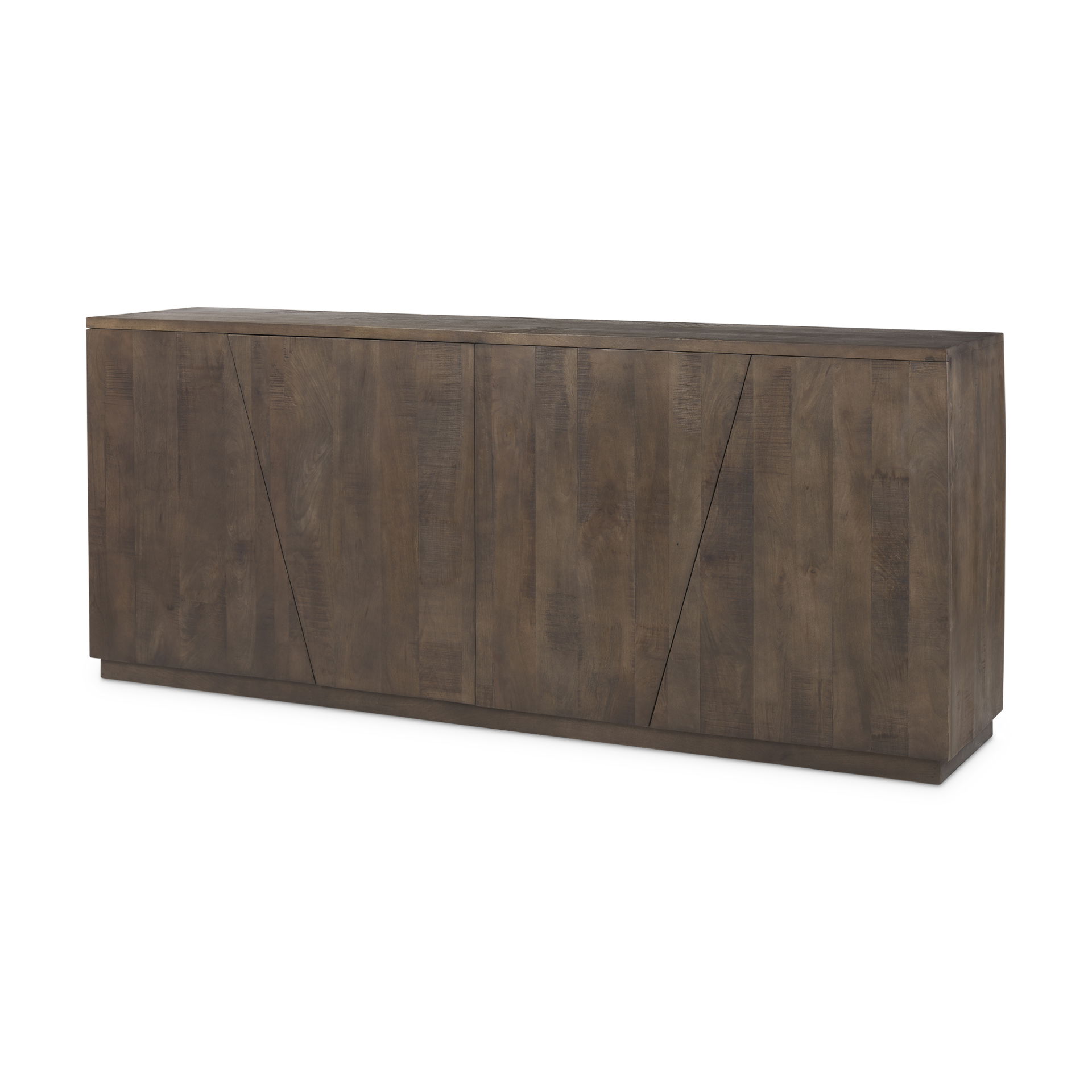 West  Wooden Angular Sideboard, Sideboards & Buffet by Mercana, 82" length x 18" width x 34" height View 1