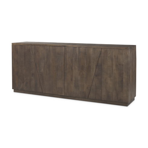 West Wooden Angular Sideboard