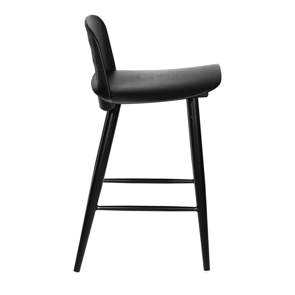 Looey Counter Stool Black - Set Of Two, Counter & Bar Stool by Moe's Home, 18" width x 34" height x 20" depth View 6