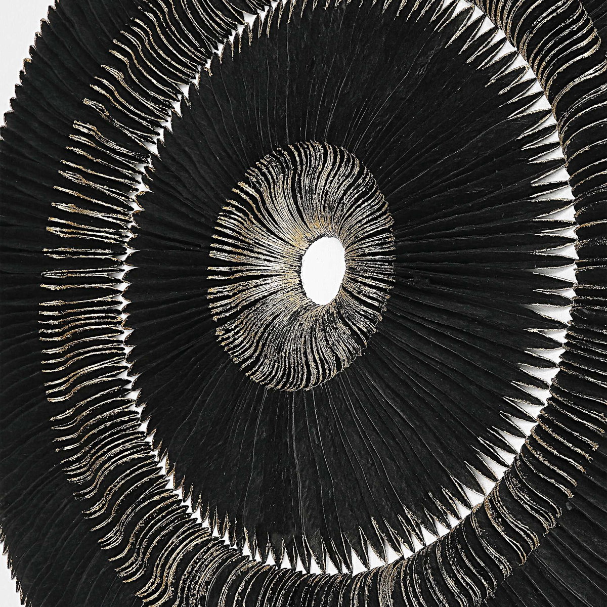 Sandara Black And Gold Shadow Box, Art by Uttermost, 39.37" width x 39.37" height x 2.5" depth View 6