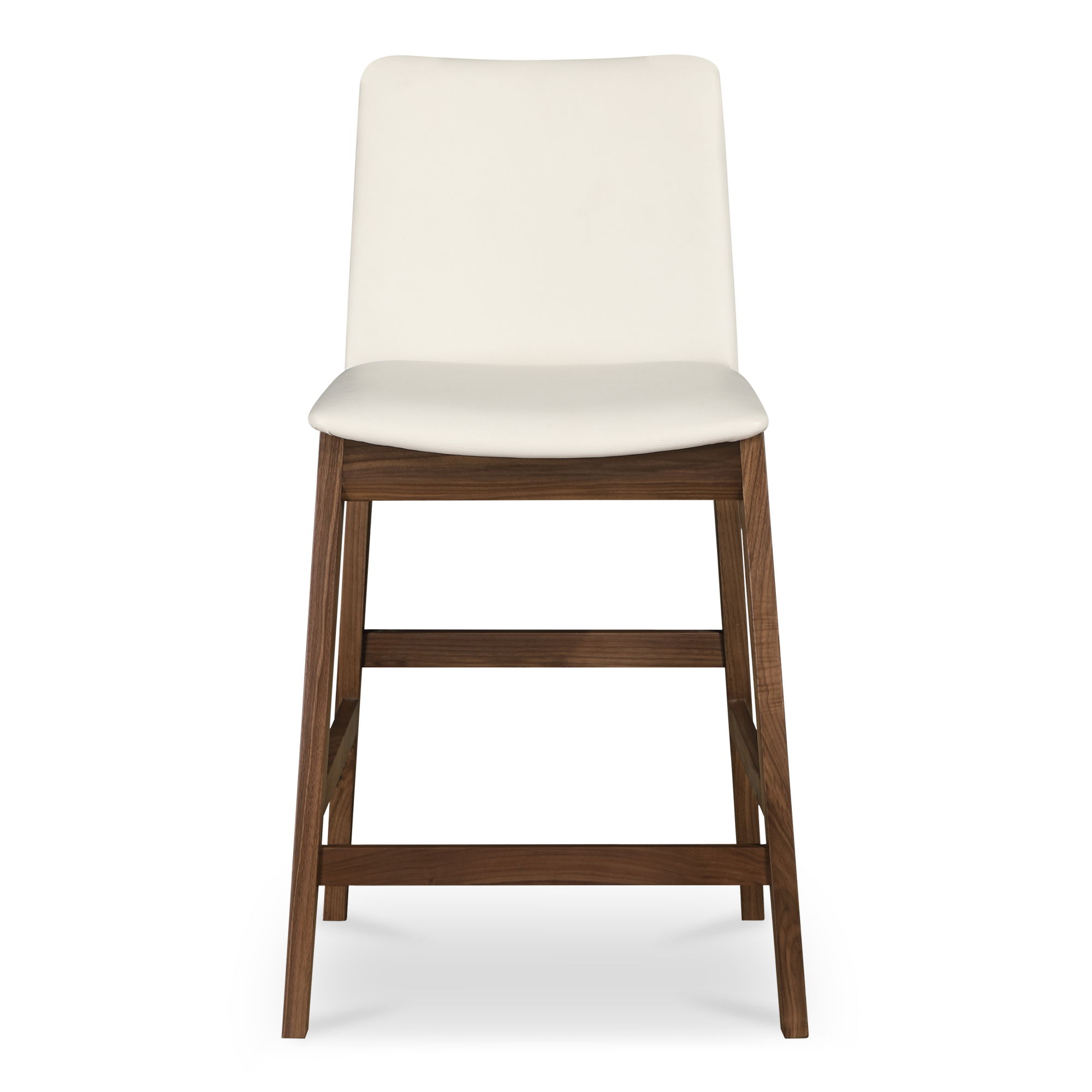 Deco Counter Stool White Pvc, Counter & Bar Stool by Moe's Home, 21.7" width x 38.9" height x 20.8" depth View 1