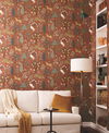 Menagerie Brown Wallpaper, by York Wall, 27' length x 2'3" width x 0.02" depth thumbnail 2