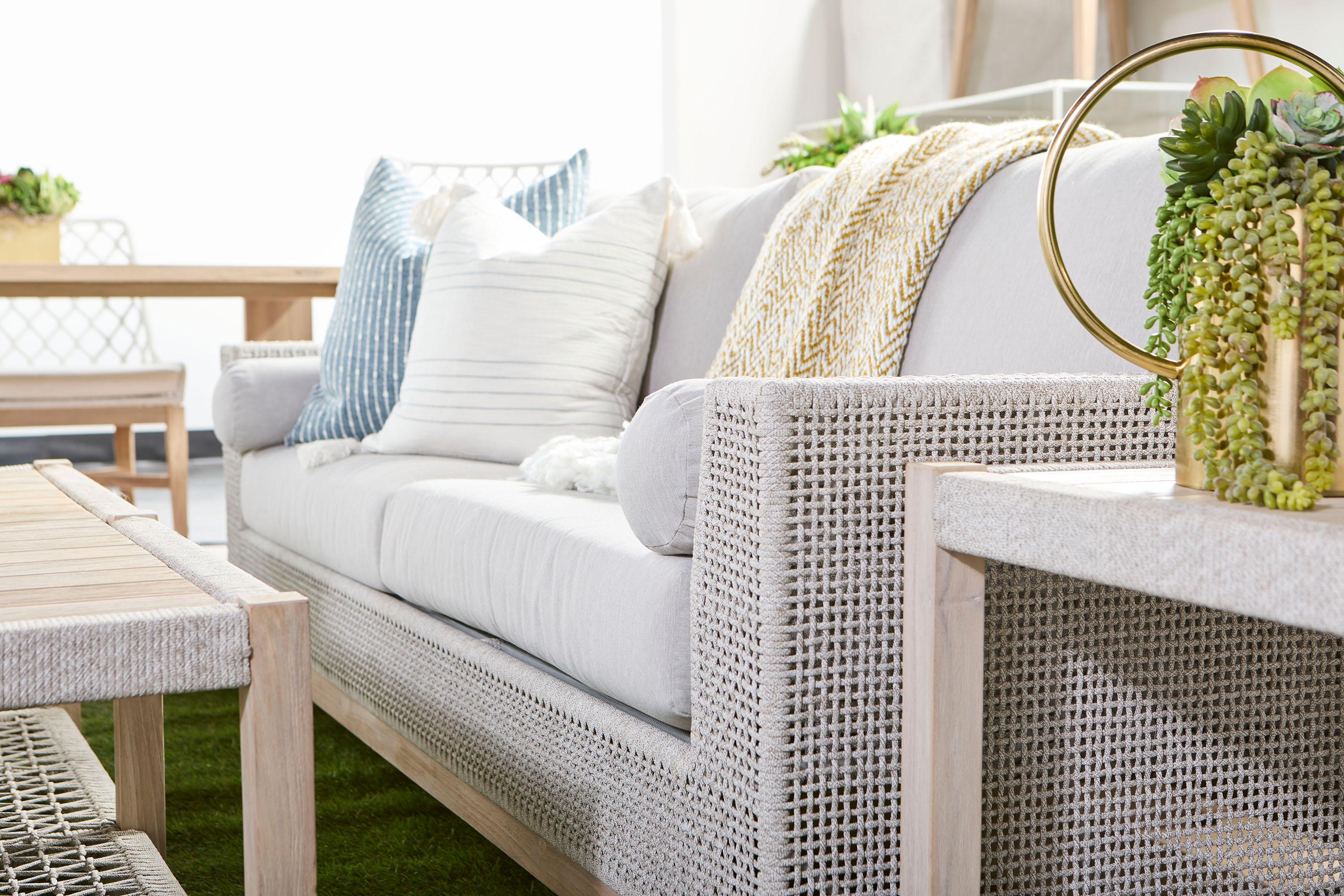 Wrap Outdoor End Table, Side & End Table by Essentials for Living, 21.25" width x 21" height x 21.25" depth View 8