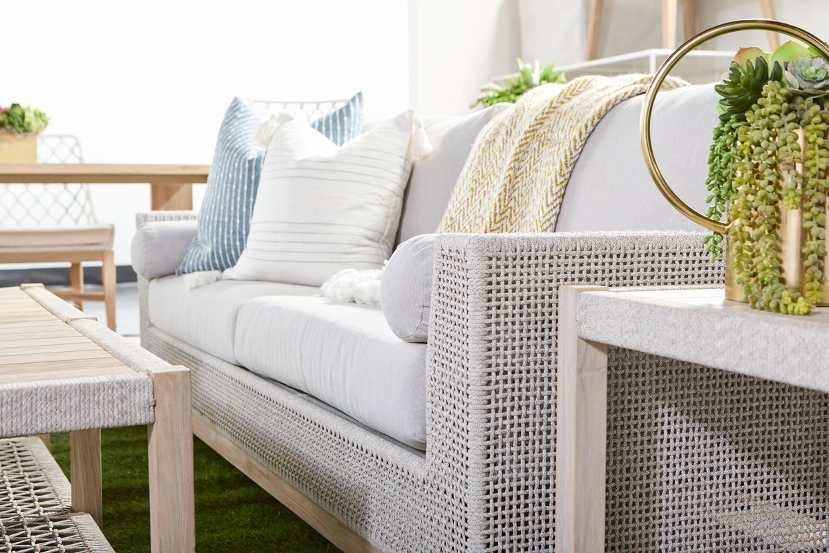 Wrap Outdoor End Table, Side & End Table by Essentials for Living, 21.25" width x 21" height x 21.25" depth View 8