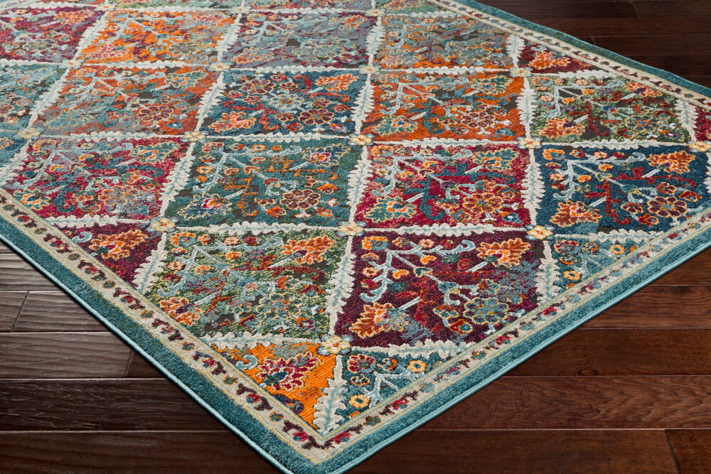 Herati Machine Woven Rug, by Surya, 2'11.43" length x 1'11.62" width