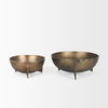Quita Large Gold Metal Decorative Bowls (Set of 2) thumbnail 6