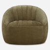 Narrows Moss Green Swivel Chair, Accent Chair by Uttermost, 37" width x 29" height x 35" depth thumbnail 1