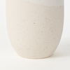 Salar  Cream Conical Crackled Ceramic Vase, by Mercana, 5.91" length x 5.91" width x 13.98" height thumbnail 7