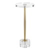 Groove Crystal Drink Table, Side & End Table by Uttermost, 10.25" width x 23.75" height x 10.25" depth thumbnail 6