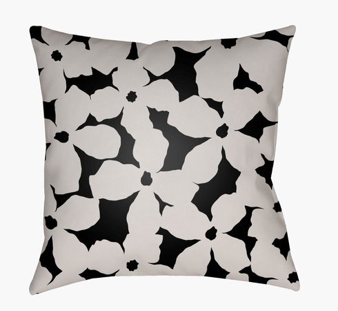 Moody Floral Accent Pillow