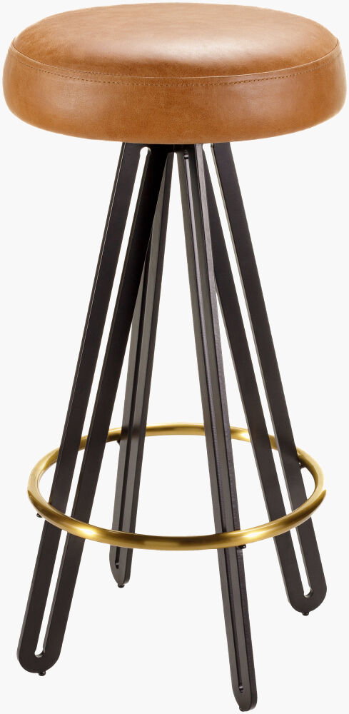 Oberon Bar Stool, Counter & Bar Stool by Surya, 15" width x 28" height