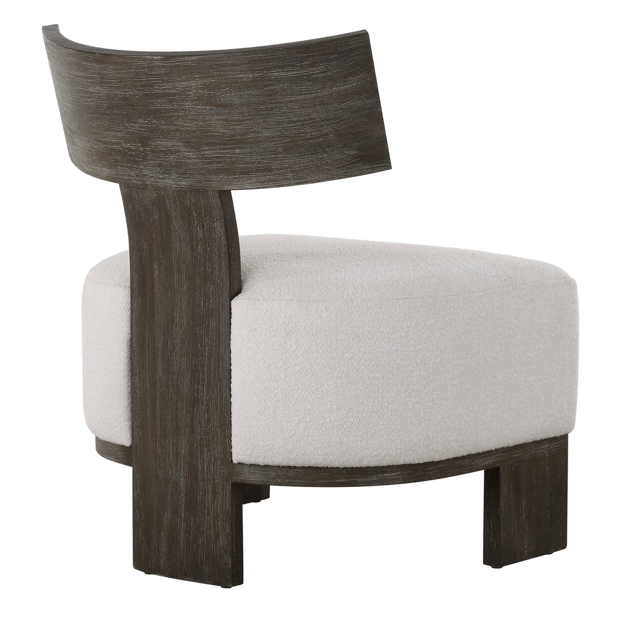 Finlay Dark Walnut Accent Chair, by Uttermost, 27.5" width x 32.25" height x 25.5" depth View 7