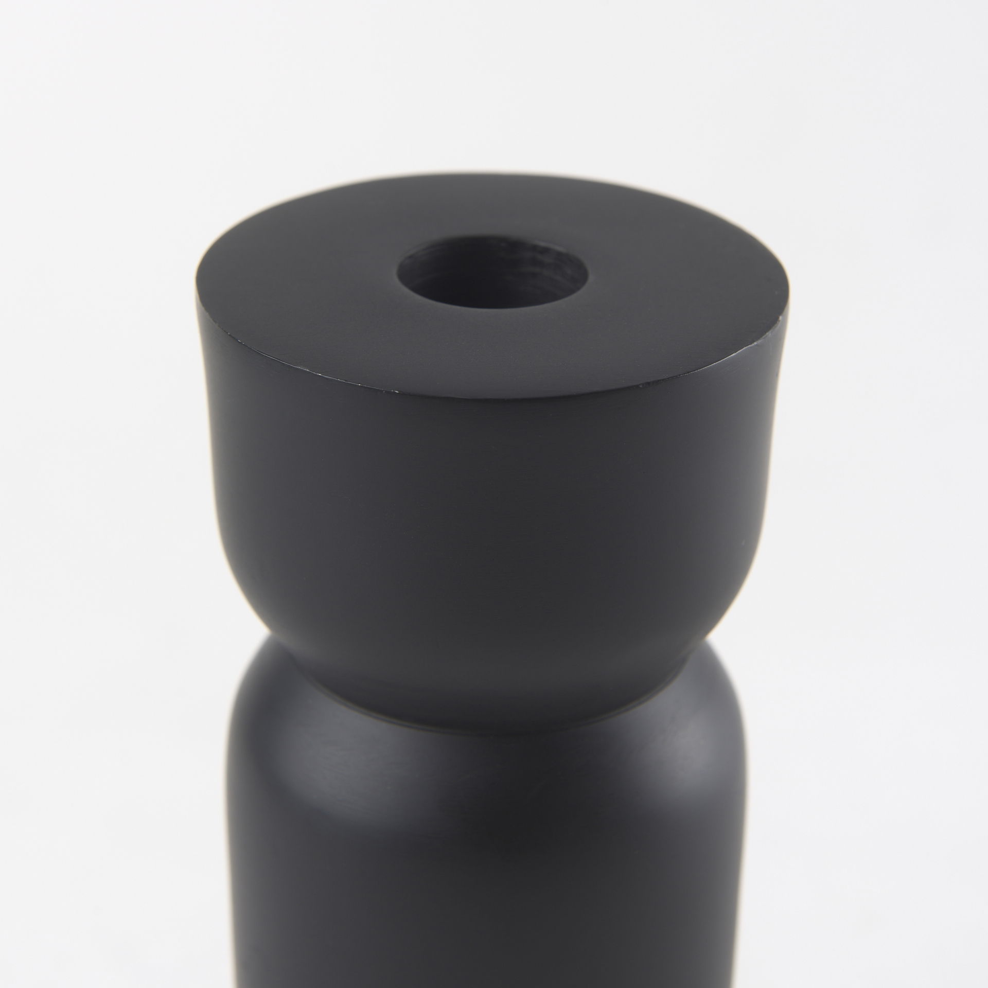 Malta Black Large Metal Candle Holder large image 