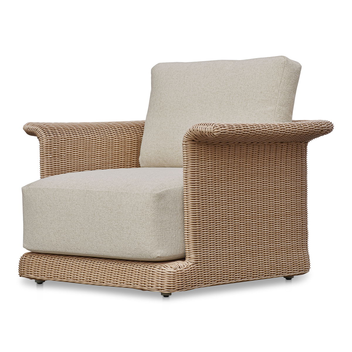 Meredith Outdoor Accent Chair Beige, Outdoor Chair by Moe's Home, 3'3.37" width x 2'6" height x 3'2.43" depth View 2
