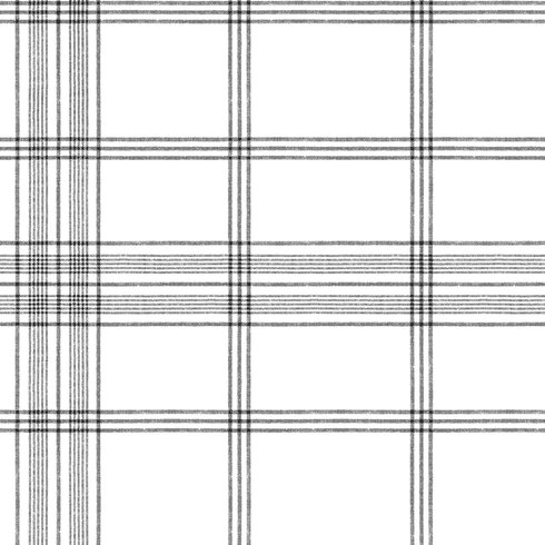 Charter Plaid Black Wallpaper