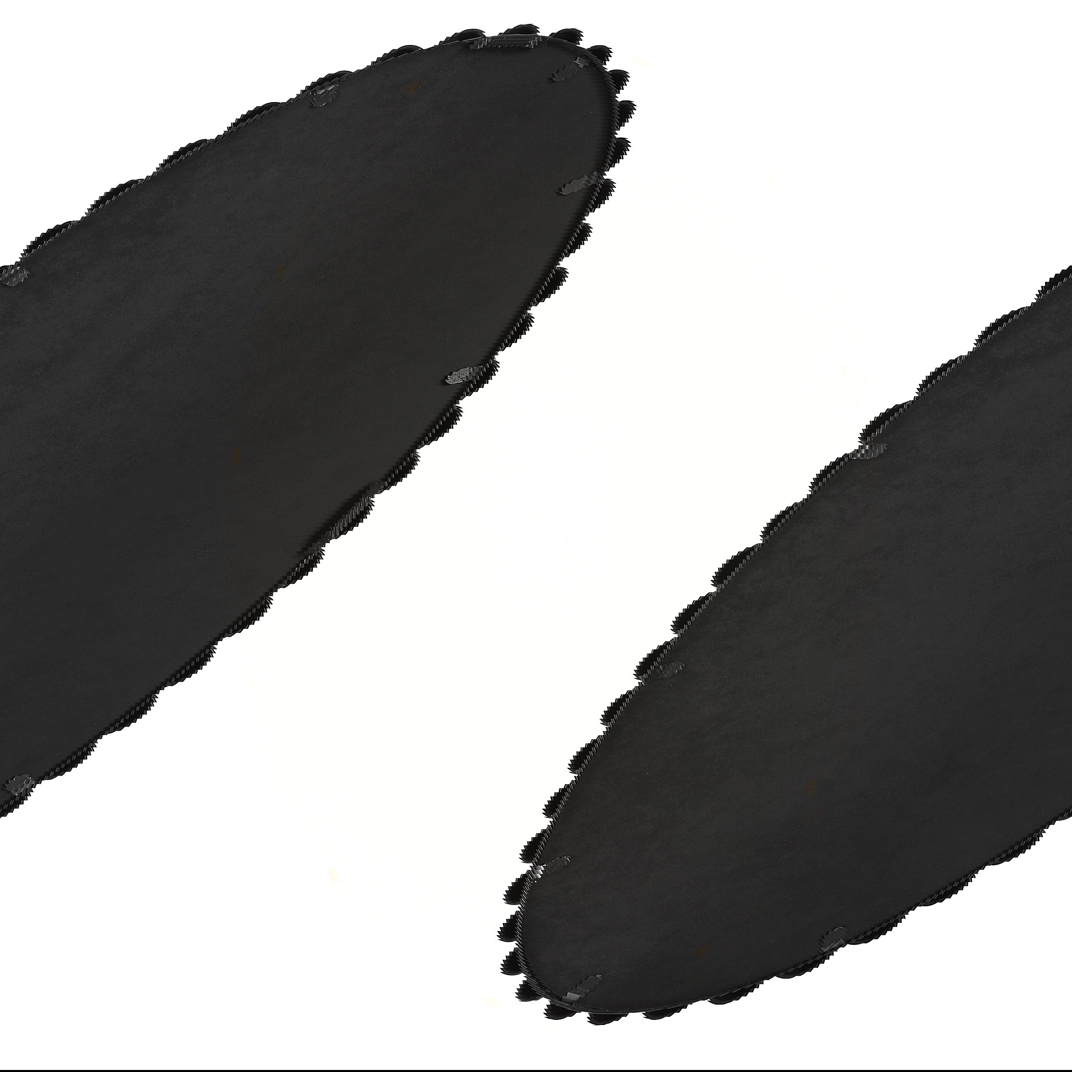 Serna Black Oval Mirror, by Uttermost, 20" width x 30" height x 1.75" depth View 8