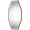 Savion Gold Octagon Mirror, by Uttermost, 24" width x 46" height x 1.5" depth thumbnail 4