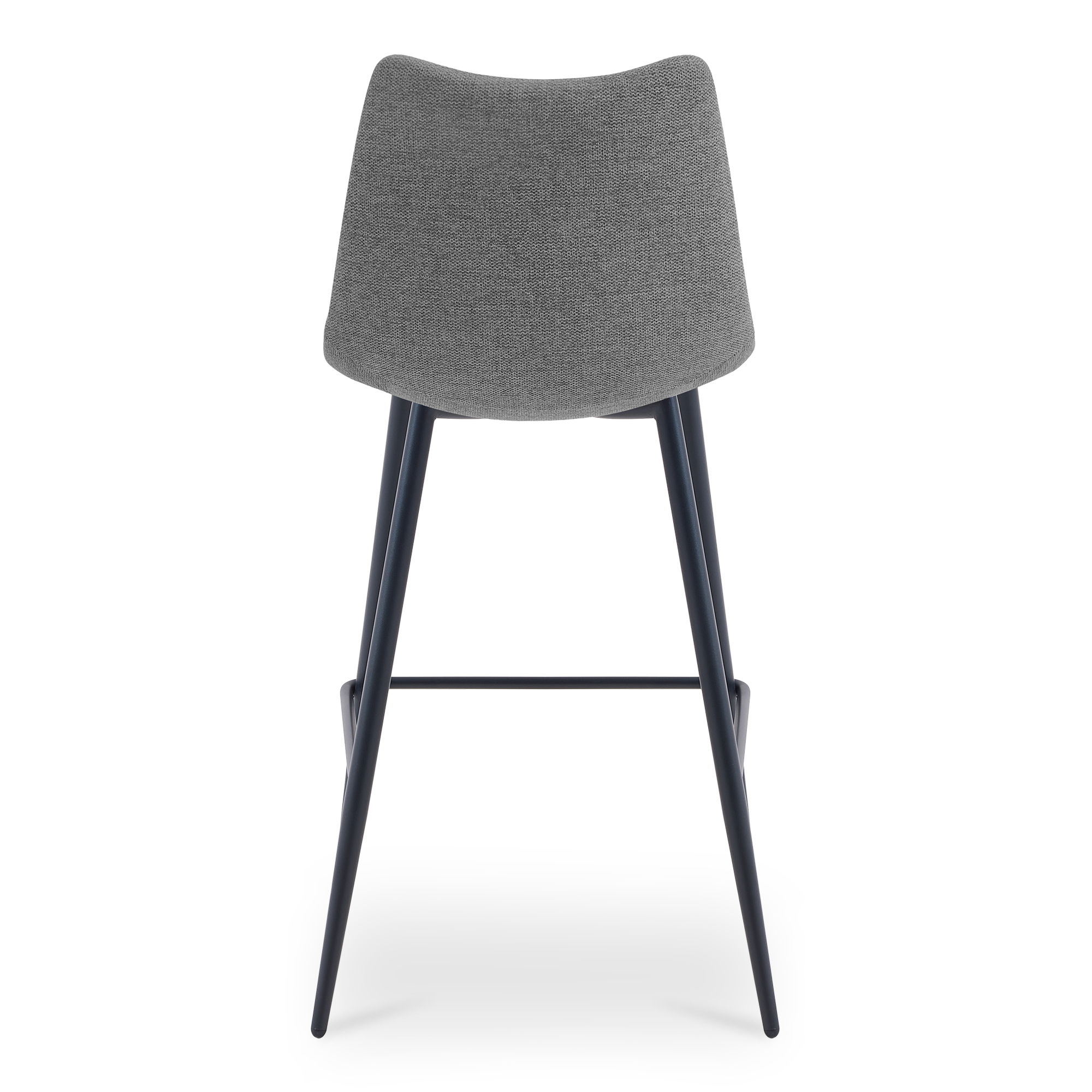 Alibi Bar Stool Dark Grey-set Of Two, Counter & Bar Stool by Moe's Home, 17.7" width x 40.9" height x 20" depth View 5