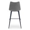 Alibi Bar Stool Dark Grey-set Of Two, Counter & Bar Stool by Moe's Home, 17.7" width x 40.9" height x 20" depth thumbnail 5