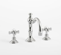 Online Designer Bathroom Chrome Mercer Cross-Handle Widespread Bathroom Faucet