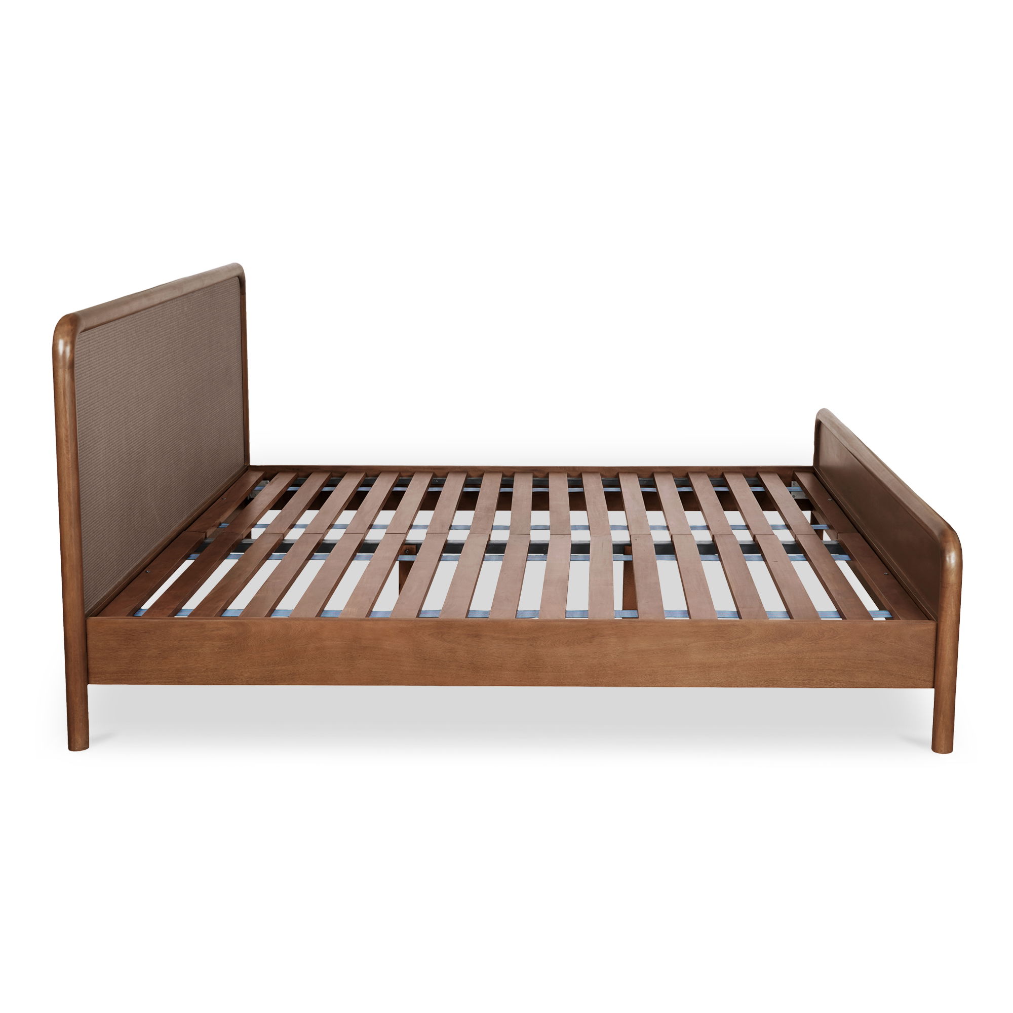 Rye Queen Bed Warm Brown, by Moe's Home, 66" width x 40.6" height x 84" depth View 4