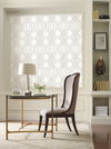 Etched Lattice Grey Wallpaper thumbnail 2