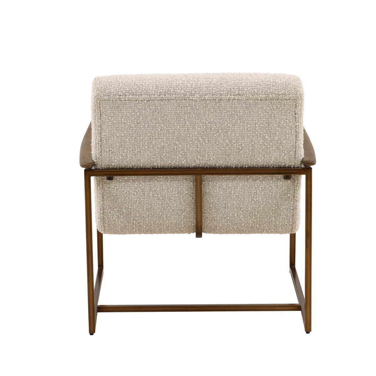 Rue Occasional Chair Cream, Accent Chair by Dovetail, 28" width x 31" height x 33.5" depth View 4